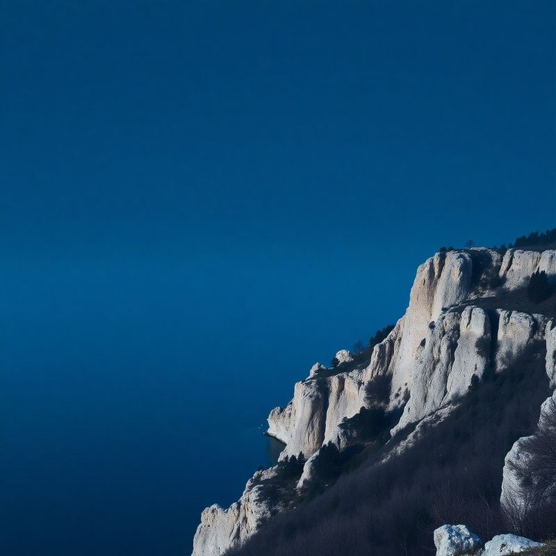 Indigo gradient nad jadransko obalo